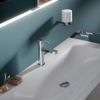 Keuco IXMO Flat 130 izlietnes maisītājs bez pop-up, Hroms 8