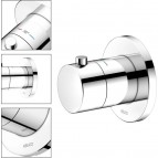 KEUCO IXMO Termostata maisītājs, slēpts, ar apaļu rozeti, hroms 3