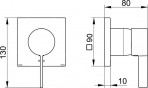 KEUCO IXMO Vienas sviras mikseris DN 15, Matt Black 2