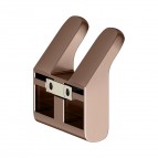 Keuco Moll dubūltais dvieļu āķis, Brushed rose gold 3