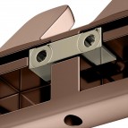 Keuco Moll dubūltais dvieļu āķis, Brushed rose gold 5