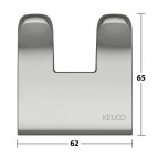 Keuco Moll dubūltais dvieļu āķis, Stainless steel 4