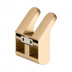 Keuco Moll dubūltais dvieļu āķis, Brushed brass 3