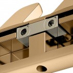 Keuco Moll dubūltais dvieļu āķis, Brushed brass 5