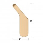 Keuco Moll dvieļu āķis, Brushed brass 4