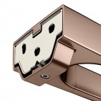 Keuco Moll dvieļu turētājs 2-stieņi, 450 mm, Brushed rose gold 5