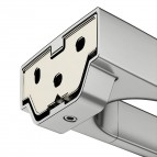 Keuco Moll dvieļu turētājs 2-stieņi, 450 mm, Stainless steel 5