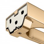 Keuco Moll dvieļu turētājs 2-stieņi, 450 mm, Brushed brass 5