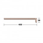 Keuco Moll dvieļu turētājs 450 mm, Brushed rose gold 4
