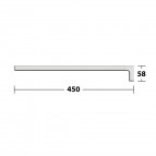 Keuco Moll dvieļu turētājs 450 mm, Stainless steel 4