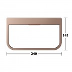 Keuco Moll dvieļu turētāju riņķis, Brushed rose gold 4