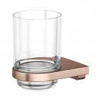 Keuco Moll glāze ar turētāju, Brushed rose gold 2