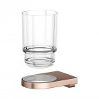 Keuco Moll glāze ar turētāju, Brushed rose gold 6