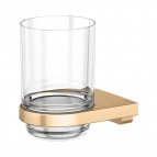 Keuco Moll glāze ar turētāju, Brushed brass 2