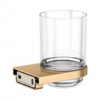 Keuco Moll glāze ar turētāju, Brushed brass 3