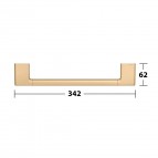 Keuco Moll roku balsts 300 mm, Brushed brass 5