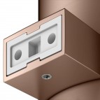 Keuco Moll tualetes birstes komplekts pie sienas, Brushed rose gold 6