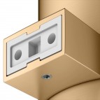 Keuco Moll tualetes birstes komplekts pie sienas, Brushed brass 6