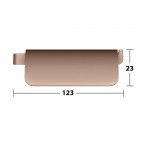 Keuco Moll tualetes papīra turētājs ar vāku, Brushed rose gold 4