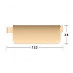 Keuco Moll tualetes papīra turētājs ar vāku, Brushed brass 4