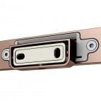 Keuco Moll tualetes papīra turētājs, Brushed rose gold 5