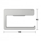 Keuco Moll tualetes papīra turētājs, Stainless steel 4