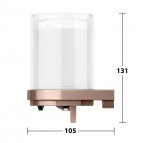 Keuco Moll ziepju dozators 180 ml, Brushed rose gold 4