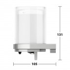 Keuco Moll ziepju dozators 180 ml, Stainless steel 4