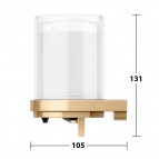 Keuco Moll ziepju dozators 180 ml, Brushed brass 4