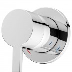 Keuco Plan Blue izlietnes maisītājas no sienas 225 mm, Hroms 7