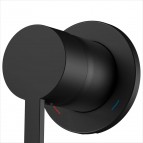 Keuco Plan Blue izlietnes maisītājas no sienas 165 mm, Melns matēts 7
