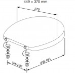 Klozetpoda sēdeklis DARK OAK 829-87 2