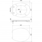 Klozetpoda sēdeklis MILJO 803-10, balts 2