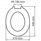 Klozetpoda sēdeklis NORDLINE 805-12, balts 2