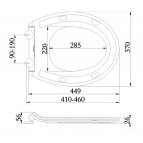 Klozetpoda sēdeklis SLIM SENSE 805-30, balts 3