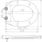 Klozetpoda sēdeklis SOFT LUX 805-23, melns 2