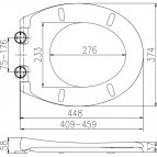 Klozetpoda sēdeklis SOFT TOUCH 804-13, balts 2