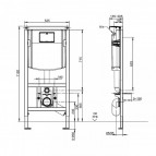 Komplekts Avento Rimless pods + SC vāks + Rāmis + Taustiņš - hroms 5