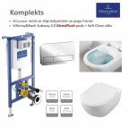 Komplekts ViConnect WC  + Subway 2.0 DirectFlush WC piekaramais pods 