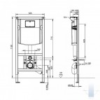 Komplekts ViConnect WC  + Subway 2.0 DirectFlush WC piekaramais pods  18