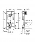 Komplekts Architectura pods + Grohe Rapid SL rāmis 6