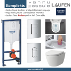 Komplekts Rāmis Rapid SL + pods Fiora Rimless + SC vāks + Taustiņš 