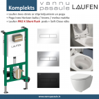 Komplekts Rāmis + pods Pro X Rimless Silent flush + SC vāks +Taustiņš 