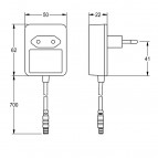 KWC Barošanas bloks 100-240 V AC - 6.75 V DC 2