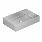 KWC izlietne uz virsmas 400x600x110 mm, Nerūsējošais tērauds