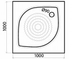 KZ-100 душевой поддон 2
