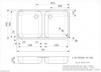 L18 35D40 SKSK 10 CM integrētā virtuves izlietne 2