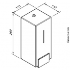 Lab šķidro ziepju dozators 1000 ml 2