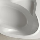 Lago akmens masas vanna 149x103x61.6 cm, Balta 2