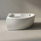 Lago akmens masas vanna 149x103x61.6 cm, Balta 7